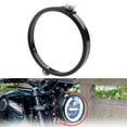 thumbnail image 3 of Anillo de soporte de montaje del adaptador del faro de la motocicleta de aleación de aluminio para 5.75 pulgadas negro, 3 of 7