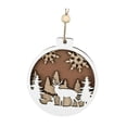 thumbnail image 2 of Colgador de pared navideño Letrero de madera navideño Colgante de de Navidad para decoración Fondo festivo de sala de estar al aire libre, 2 of 7