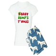 thumbnail image 1 of CafePress - Baby Bump 1St Christmas Pajamas - Women's Light Pajamas, 1 of 1