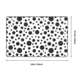 Abstract black Polka dots Area Rugs for Living Room Bedroom , 3x5 Soft