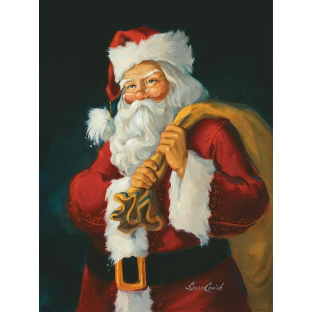 Santa Claus Artwork Print Wall Art By Susan Comish