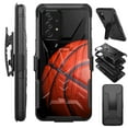 thumbnail image 1 of Compatible with Samsung Galaxy A33 Hybrid Luxguard Holster Phone Case Cover (BasketBall), 1 of 1