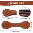 thumbnail image 5 of 26-27 Set of 2 Magnetic Leather Bookmarks Leather Book Page Holder Retro Reading Accessories Handmade (Dark Brown + Light Brown), 5 of 5