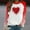 Red, variant on Jjayotai Valentine's Day Shirt, Women Love Heart Graphic Tees, Long Sleeve Raglans Baseball T Shirt Tops Red XXL