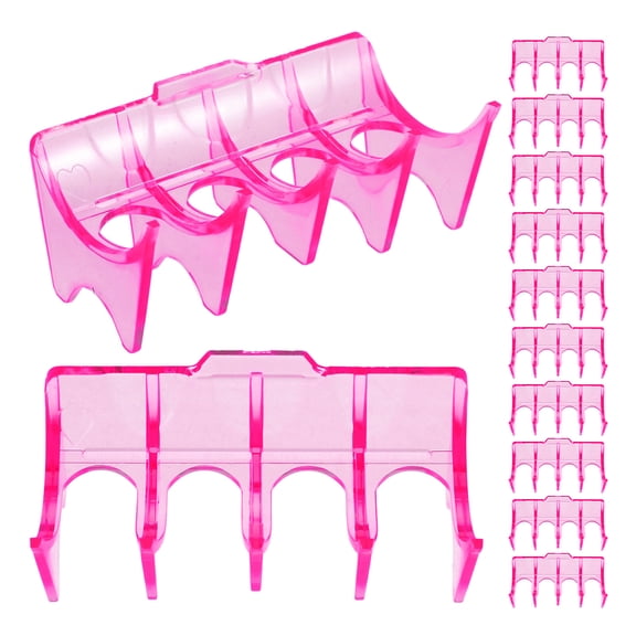 12Pcs Plastic Hairdressing Perm Rollers Holders Hair Curling Tools Stand Salon Hair Perm Rods Storage Insulation Bar Holder