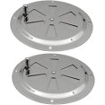 thumbnail image 3 of 2 Piece Round Ventilation Grille Round Ventilation Grille Ventilation Holes Adjustable Ventilation Grille Ventilation Grille 125mm Stainless Steel Exh, 3 of 3
