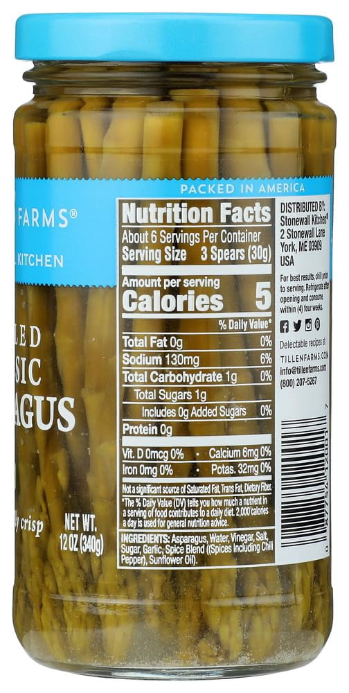 Tillen Farms Asparagus - Pickled - Crispy - 12 oz - case of 6