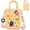 Milk Tea Color, variant on Mini Beach Tote Bag, Cute Summer Tote for Women & Little Girls with 20 Charms, Adjustable Shoulder Strap Casual Travel Beach Bag