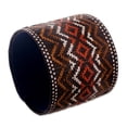 thumbnail image 2 of NOVICA Handmade Brown Natural Fiber Bracelet Cuff Patterned Colombia Woven [7 in L (end to End) x 2 in W] 'Mountain Overlook', 2 of 7
