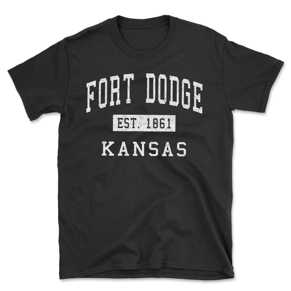 Fort Dodge Kansas Classic Established Men's Cotton T-Shirt