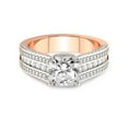 thumbnail image 3 of 3 Carat IGI Certified Radiant Shape Lab Grown Diamond Engagement Ring | 14K Rose Gold | Idris Secret Halo Lab Diamond Ring | FG-VS1-VS2 Quality Friendly Diamonds, 3 of 5