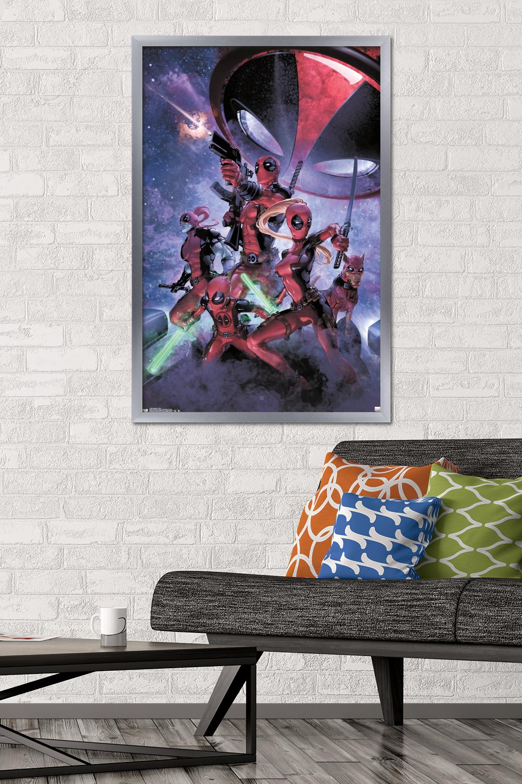 Marvel Comics - Deadpool - Family Wall Poster, 22.375" x 34", Framed