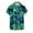 Green4, variant on AHTJRT Stylish Men's Camouflage Print Button Down Short Sleeve Shirt Navy L