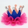 thumbnail image 3 of Lilgiuy Girl's Crown Hair Pin Cute Solid Color Mesh Pearl Hair Clips Kids Party Performance Hair Accessory, 3 of 4