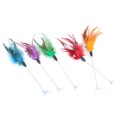 thumbnail image 4 of Cat Teaser Wand Sucker Bell Fake Feather Cat Teaser Toy Pet Interactive Toy, 4 of 10