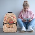 thumbnail image 2 of Aplkyhs Capybara Watermelon School Backpack for Boys Girls Ages 6-18 Elementary Middle High School Large Capacity Ergonomic Padded Adjustable Straps for Daily School Use Travel, 2 of 7
