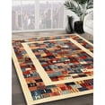 thumbnail image 2 of Ahgly Company Indoor Rectangle Contemporary Brown Red Abstract Area Rugs, 4' x 6', 2 of 6