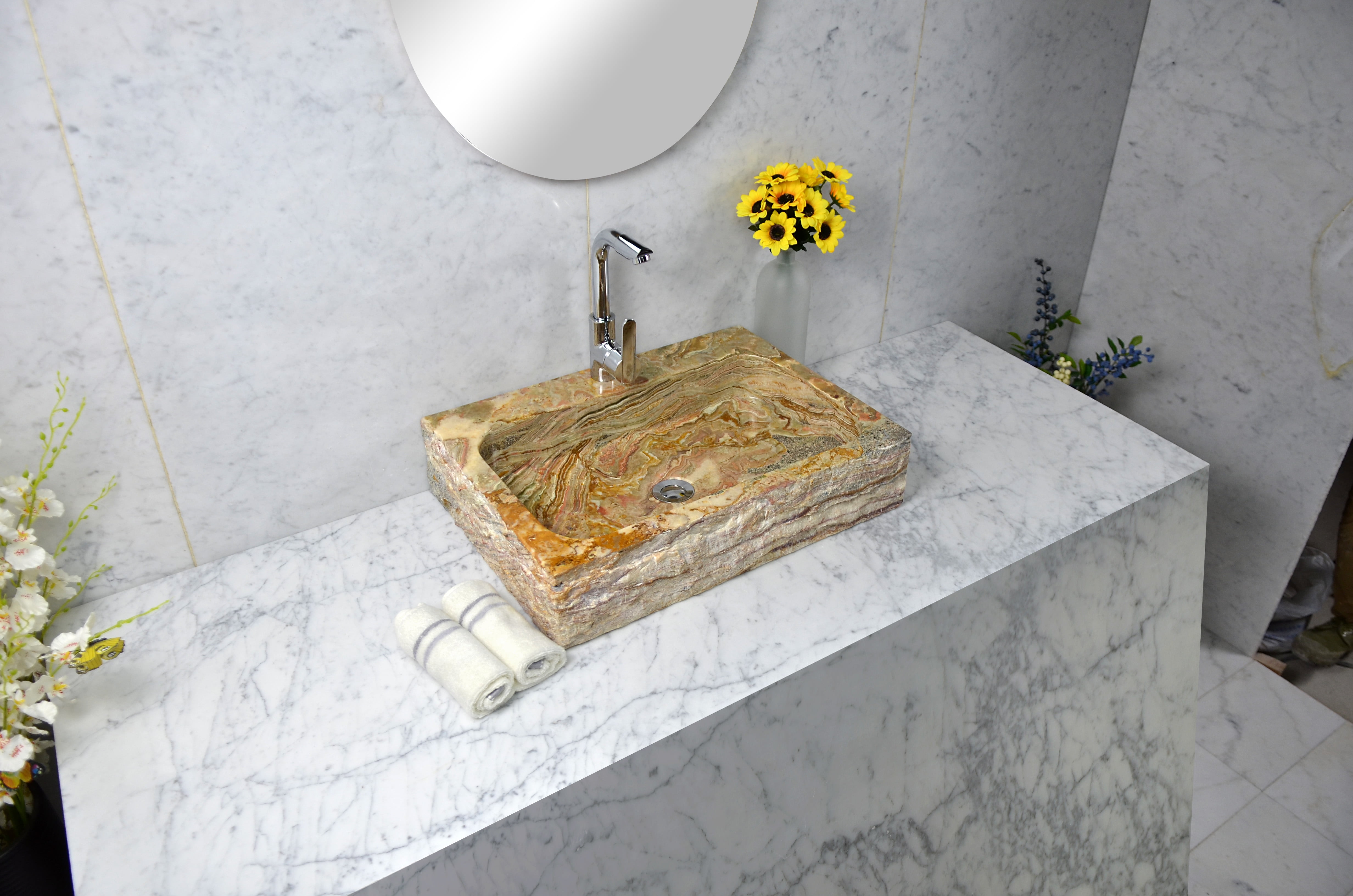 Oliver Rectangular Golden Onyx Sink - Walmart.com