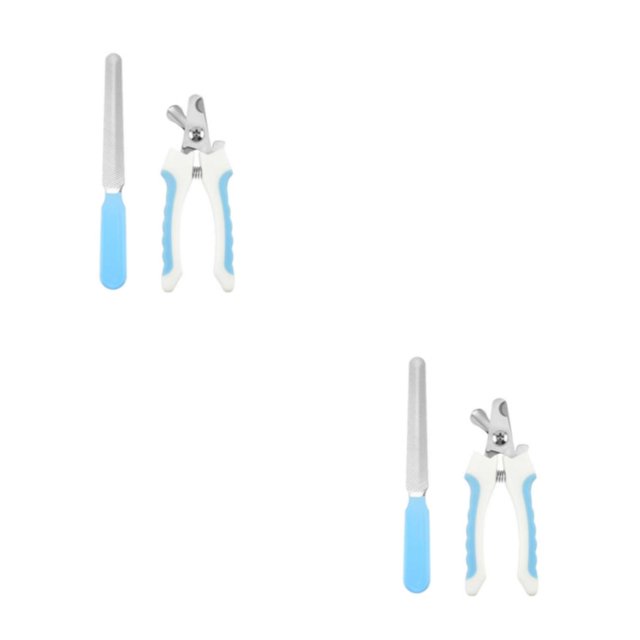 tssuouriy 2piece Beginner-friendly Cleaning Tools Set For Pet Nail Care And Baffle Does Not Damage blue small size 2Set