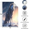 thumbnail image 3 of Dreamtimes White Wolf Kitchen Towels, 18 x 28 Inch Super Soft and Absorbent Dish Cloths for Washing Dishes, 1 PCS Reusable Multi-Purpose Microfiber Hand Towels for Kitchen, 3 of 7