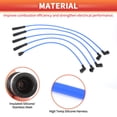 thumbnail image 4 of Cables de bobina de encendido de bujía de automóvil Unique Bargains para Suzuki 413 1986-1990 No.3370060A20 - Paquete de 5, 4 of 6