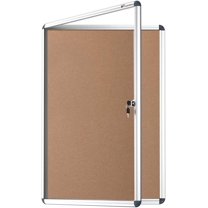 Tamperproof Lockable Noticeboard Class 1 Aluminium Framed 36x24 Inches