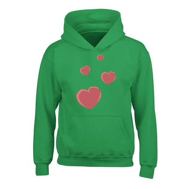 Awkward Styles - Valentine Hoodies for Kids Red Hearts Hooded Youth ...