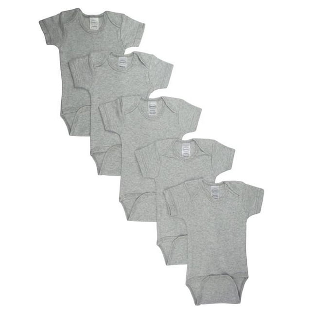 LS-0179 Cache-Couche, Gris - Nouveau-Né - Lot de 5