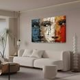 thumbnail image 3 of modern abstract artwork women faces Poster Decorative Painting Canvas Wall Art Living Room Posters Bedroom Painting,Frame-style,24x36inch(60x90cm), 3 of 8