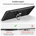 thumbnail image 4 of Windrew Galaxy S10 Plus 2019 case,TPU + PC Mixed Double case,Suitable for Galaxy S10 Plus 6.4 inch Full Body Heavy Duty Protection 360 Rotating Metal Hidden Ring Bracket(Black), 4 of 7