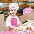thumbnail image 4 of Set de Chef para Niños (Juego de 11 Piezas en Rosa), Delantal de Cocina Ajustable para Niños Pequeños con Gorro de Cocinero, Guantes de Cocina para Niños, Tapete Resistente al Calor Niño Niña de 3 a 8, 4 of 5