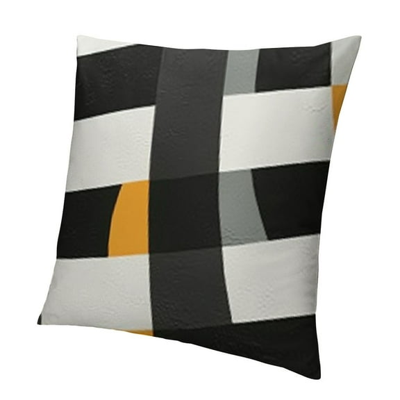 Black and White Pillow Cases Geometric Abstract Neutral Art Throw Pillow Cover ，Modern Boho Decorative Cushion Cover,Bedroom Bed Outdoor Car Couch Sofa