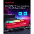 thumbnail image 2 of ?Ram Ddr4 Rgb? Gigastone Game Turbo 32Gb Kit (2X16Gb) Ddr4 3200Mhz Pc4-25600 Cl16-18-18-40 Intel Xmp 2.0 Amd Ryzen 1.35V Udimm 288 Pin Sin Búfer No Ecc Memoria De Escritorio Para Juegos De Alto Rendim, 2 of 5