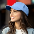 thumbnail image 3 of Dalix Lil Rainbow Embroidered Cotton Cap Summer Outdoor Dad Hat Womens in Light Blue, 3 of 4