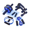thumbnail image 1 of Blue Abdominal Wheel Set 7-Piece Set Push-Ups Abdominal Wheel Dual, 1 of 5