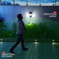 thumbnail image 3 of Luz decorativa solar para exteriores, luz de pared intermitente decorativa 2 en 1, de atardecer a amanecer, 87 sensores de movimiento LED, impermeable al aire libre, adecuada para fiestas, jardines, patios, garajes, puertas traseras/delanteras (1 paquete) ER, 3 of 5