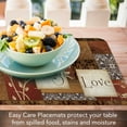 thumbnail image 6 of CounterArt "Spice of Life" 4 Pack Reversible Flexible Plastic Tabletop Placemats, 6 of 8