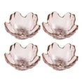 thumbnail image 1 of MasteelfCA 4 Pcs Flower Sauce Dishes Glass Appetizer Serving Plates Small Spice Plates, 1 of 8