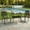 Without Cushion, variant on MEETWARM 3 Piece Patio Bistro Set, Outdoor All-Weather Cast Aluminum Dining Furniture Set Includes 2 Cushioned Chairs and a 42” Rectangle Table for Balcony Poolside Garden & Indoor Use, Dark Bronze