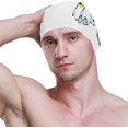 thumbnail image 3 of FYBTO Swimming Cap Winter Animal Penguins Unisex Adult FYBTO Polyester, 3 of 4