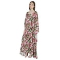 thumbnail image 2 of Moomaya Long Kaftan Maxi Dress For Womens Kimono Sleeves Beachwear Cover Up Plus Size Dresses, 2 of 6