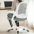 thumbnail image 2 of NEO CHAIR Office Chair, Flip-up Padded Armrests Desk Chair, Ergonomic Back Support, Gray, 2 of 9