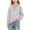 Gray, variant on Lutiedan Striped Sweatshirt for Girls Fall Winter V Neck Pullover Tops Casual Long Sleeve Warm Sweatshirts Size 5-15,Black