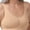 Rose Nude, variant on Womens Becky Wire-Free Seamless Organic Cotton Pocketed Mastectomy Bra Off-White XL