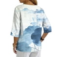 thumbnail image 4 of Xuyuer Solid Button Shirt Blouse - Women's Fashion Loose Female Neck T-Shirt Style Top for Smart Casual Office Wear, Weekend Brunch Outings & Effortless Minimalist Everyday Style, 4 of 7