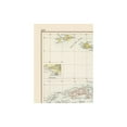 thumbnail image 3 of Historic Map - Hawaii Fiji Tahiti - Bartholomew 1892 - 23 x 30.74 - Vintage Wall Art, 3 of 5