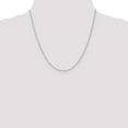 thumbnail image 5 of Avariah Diamonds Solid 14K White Gold 1.2mm Singapore with Lobster Lock Chain - 20"- Made In Italy, 5 of 8