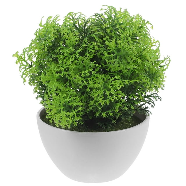 unbranded Flor Artificial En Maceta Verde Para De Hogar Y Oficina Con Material Plástico Duradero