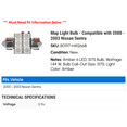 thumbnail image 2 of Map Light Bulb - Compatible with 2000 - 2003 Nissan Sentra 2001 2002, 2 of 2