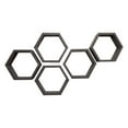 thumbnail image 3 of DRAKESTONE Hexagon Shelves, 5-Pack - Black, 3 of 4